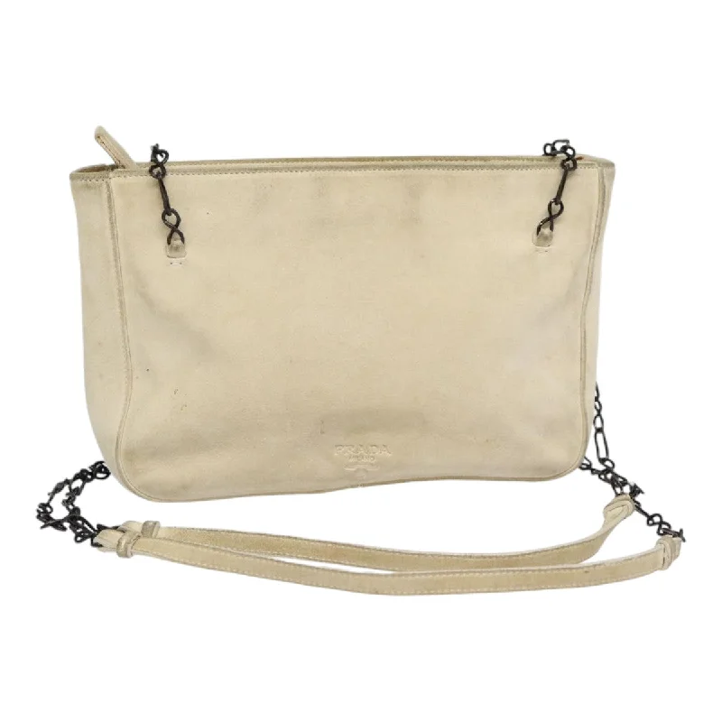 Prada  Suede Shoulder Bag (Pre-Owned)