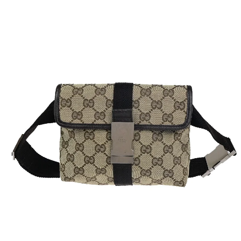 Gucci Gg Canvas  Canvas Shoulder Bag (Pre-Owned)