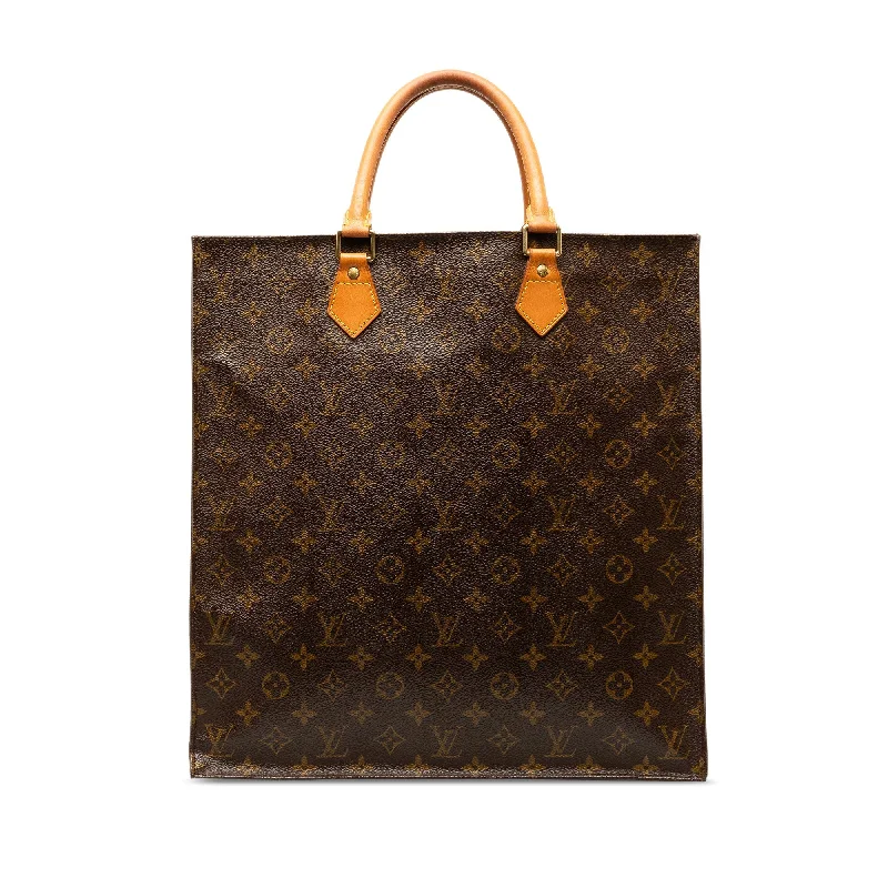 Brown Louis Vuitton Monogram Sac Plat Tote Bag