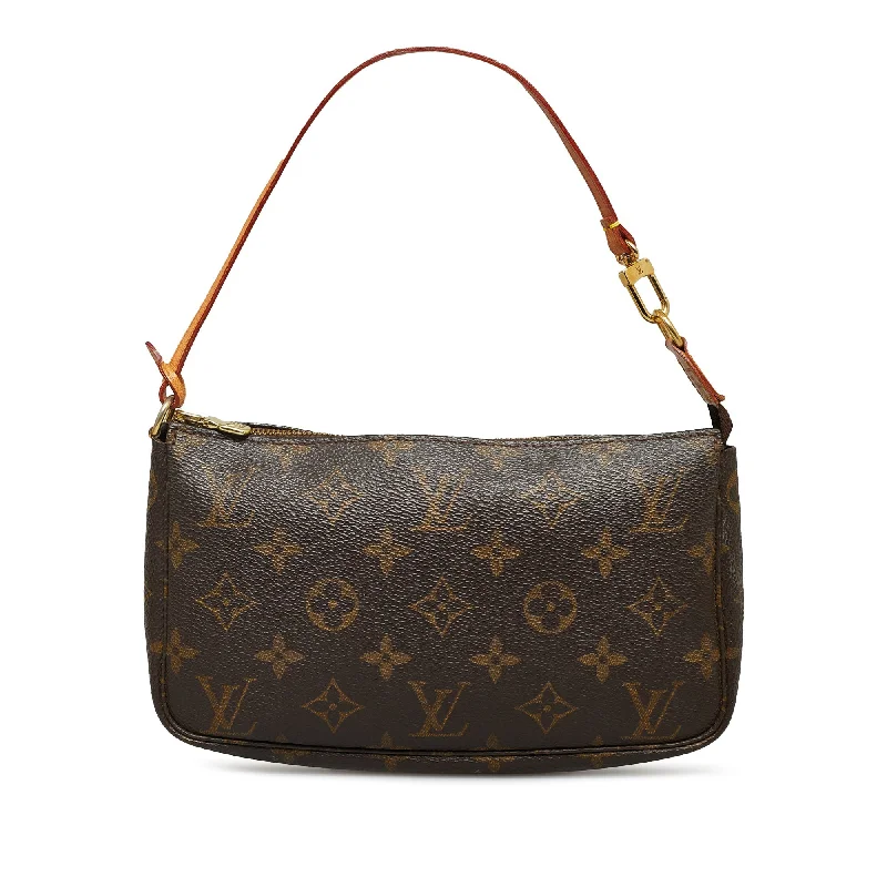 Brown Louis Vuitton Monogram Pochette Accessoires Baguette