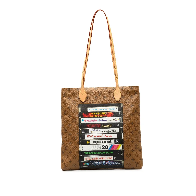 Brown Louis Vuitton Monogram Reverse VHS Tape Carry It Tote Bag