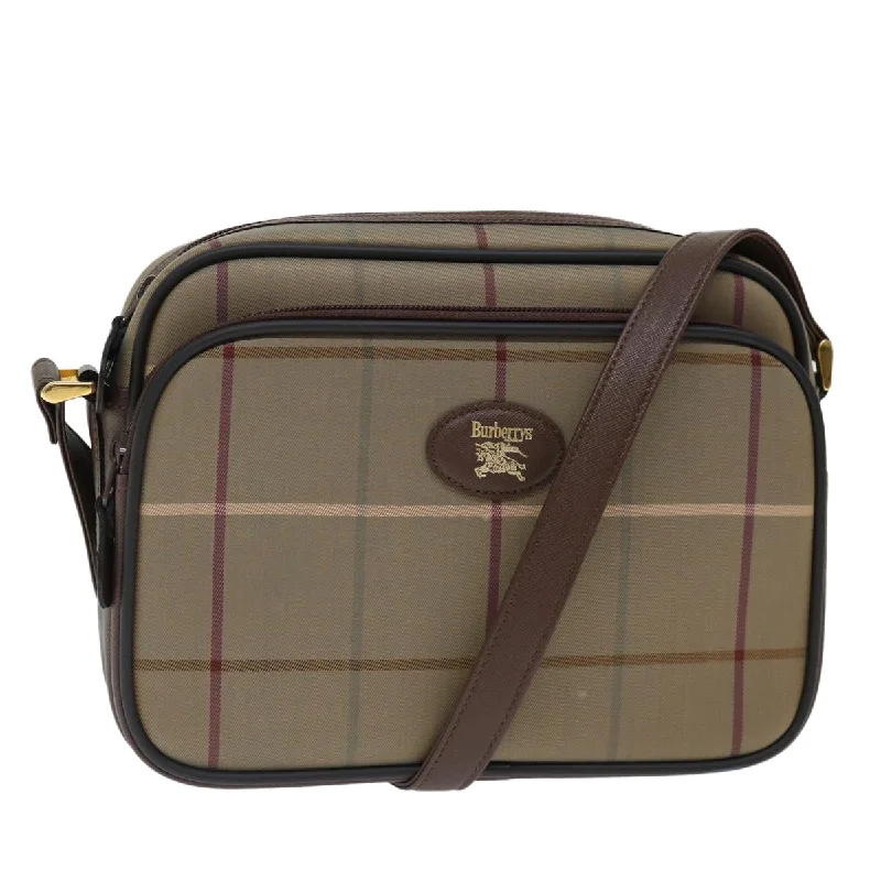 Burberry Nova Check  Canvas Shoulder Bag (Pre-Owned)