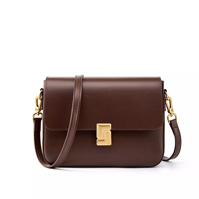 Leather Flap Shoulder Bag