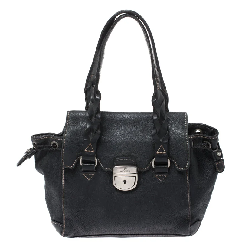 Aigner  Leather Small Satchel