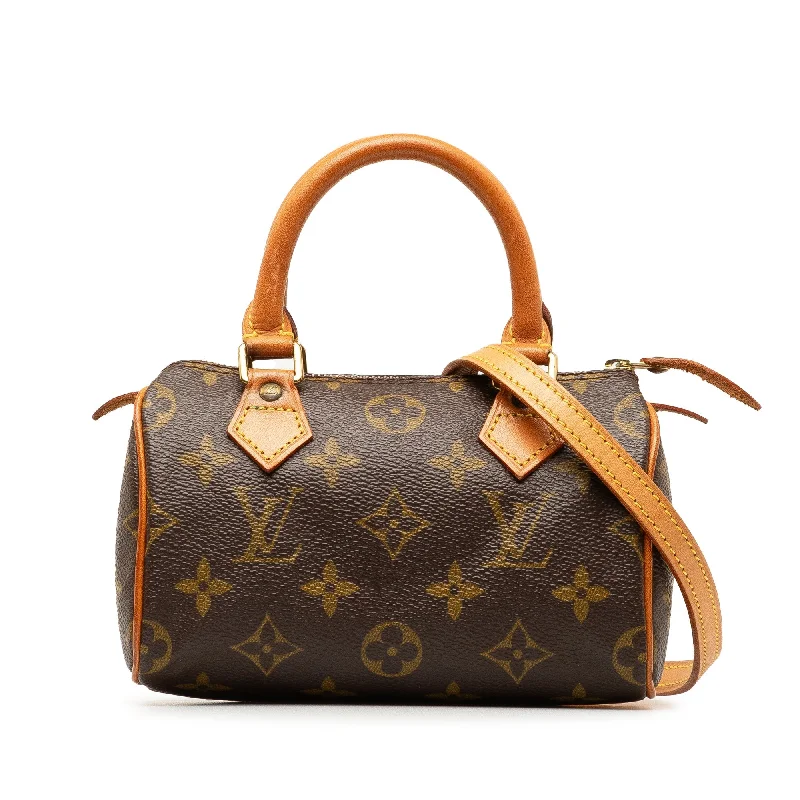 Brown Louis Vuitton Monogram Nano Speedy Bandouliere Satchel