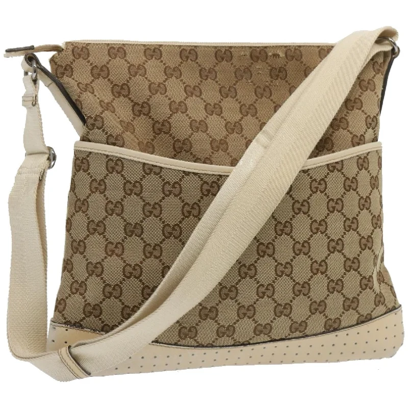 Gucci Gg Canvas  Canvas Shoulder Bag (Pre-Owned)