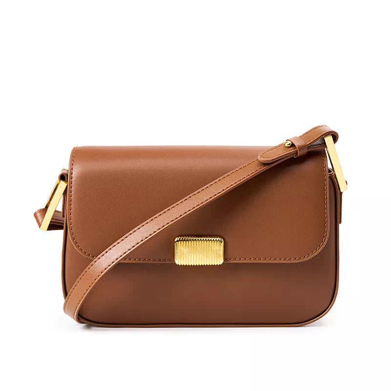 Leather Flap Shoulder Bag