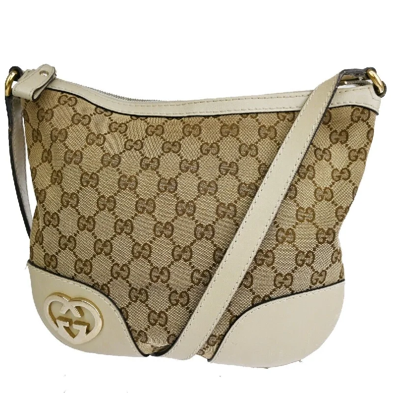 Gucci Gg Canvas  Canvas Shoulder Bag (Pre-Owned)