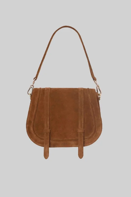 Maxi Saddle Bag In Cognac