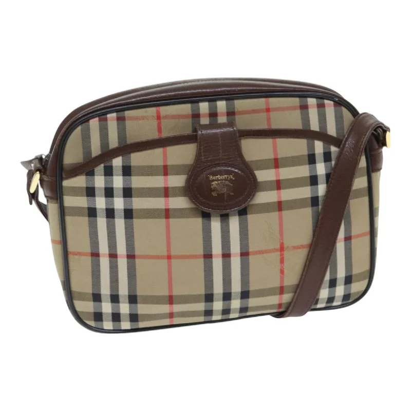 Burberry Nova Check  Canvas Shoulder Bag (Pre-Owned)