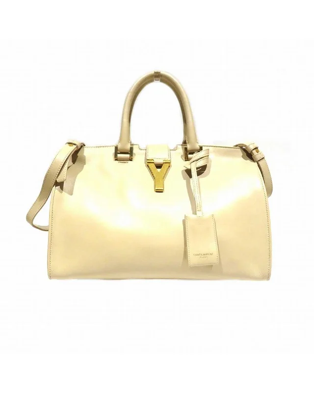 Small Brown Tote Bag with Gold-Toned Hardware