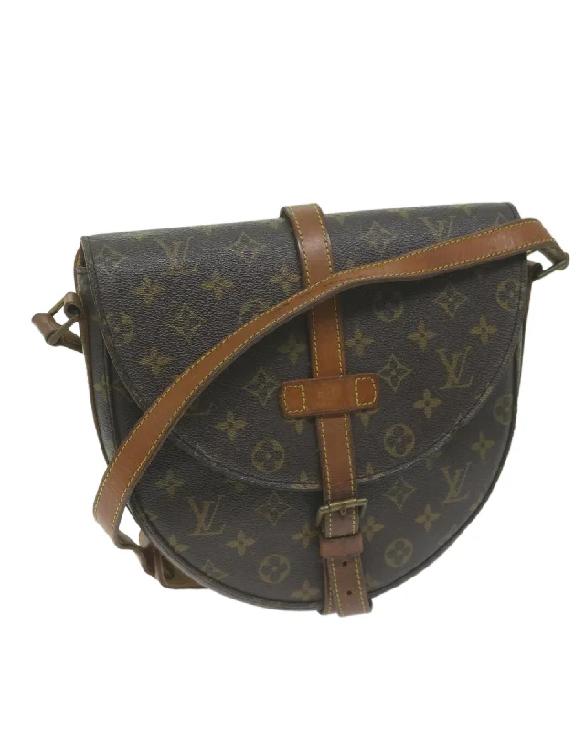 Monogram Canvas Shoulder Bag with Adjustable Strap