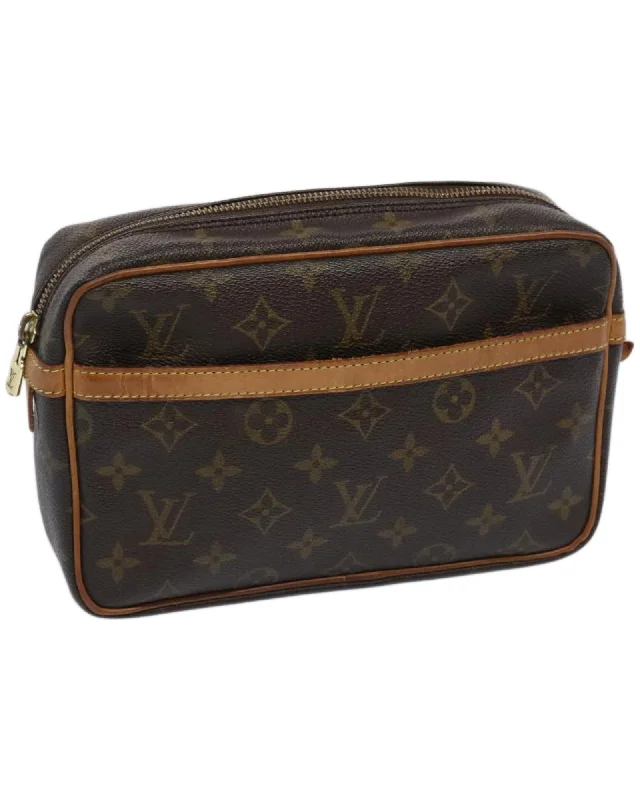 Monogram Canvas Clutch Bag with Accessories - Authentic LV Item Made in France Rank C