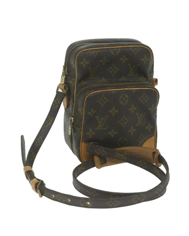 Monogram Canvas Shoulder Bag with Adjustable Strap