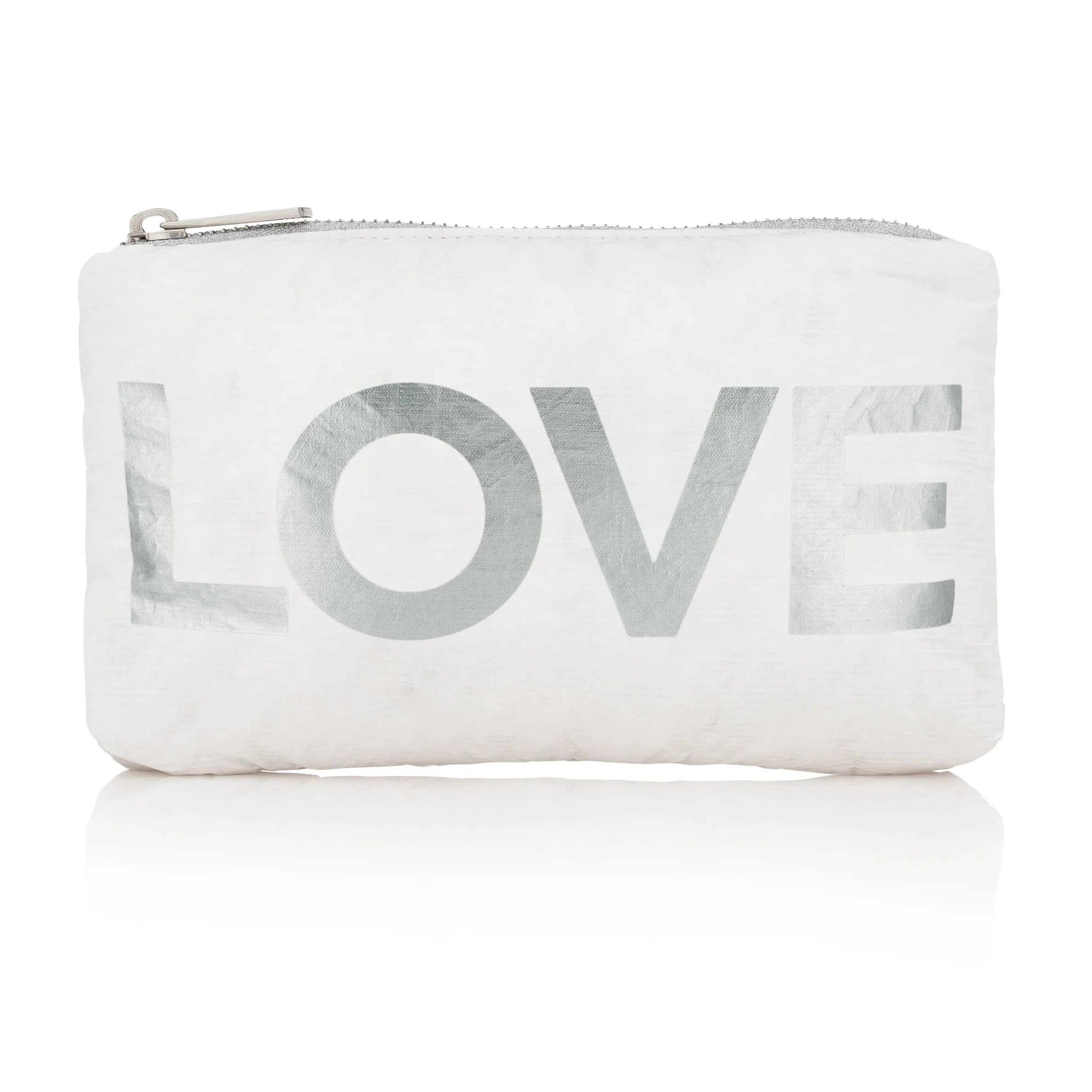 Pouch in White with LOVE