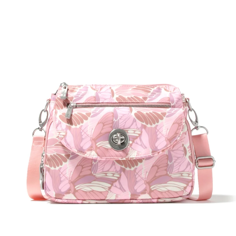 pink butterfly print