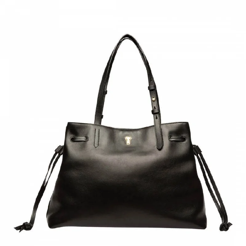 Bally Cybelle Women's 6232702 Black Leather Tote Bag