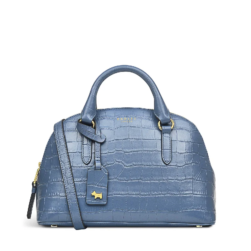 Chelsea Faux Croc - Small Zip Top Satchel