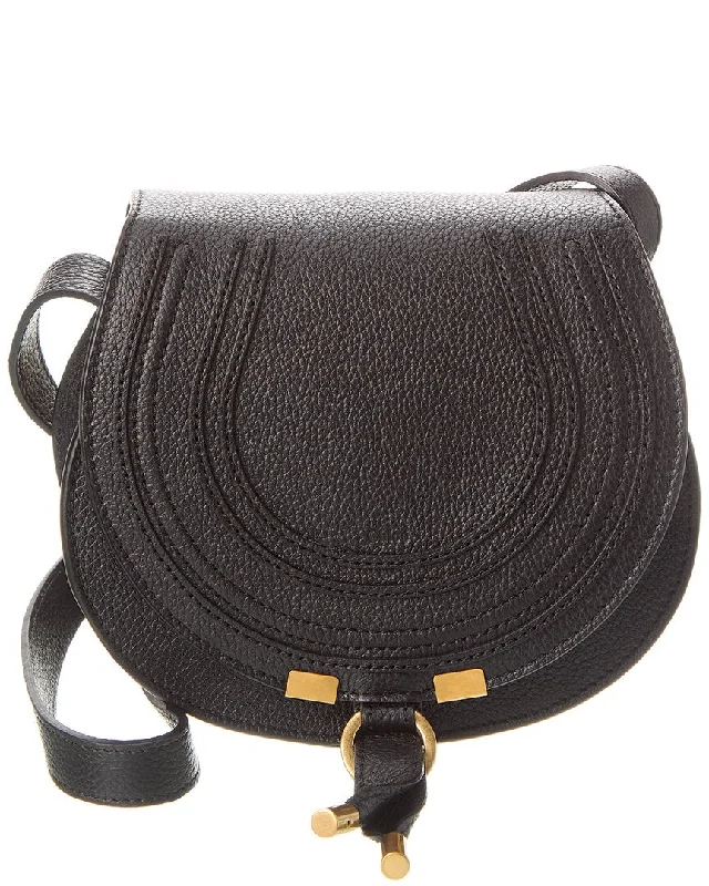 Chloé Marcie Small Leather Saddle Bag