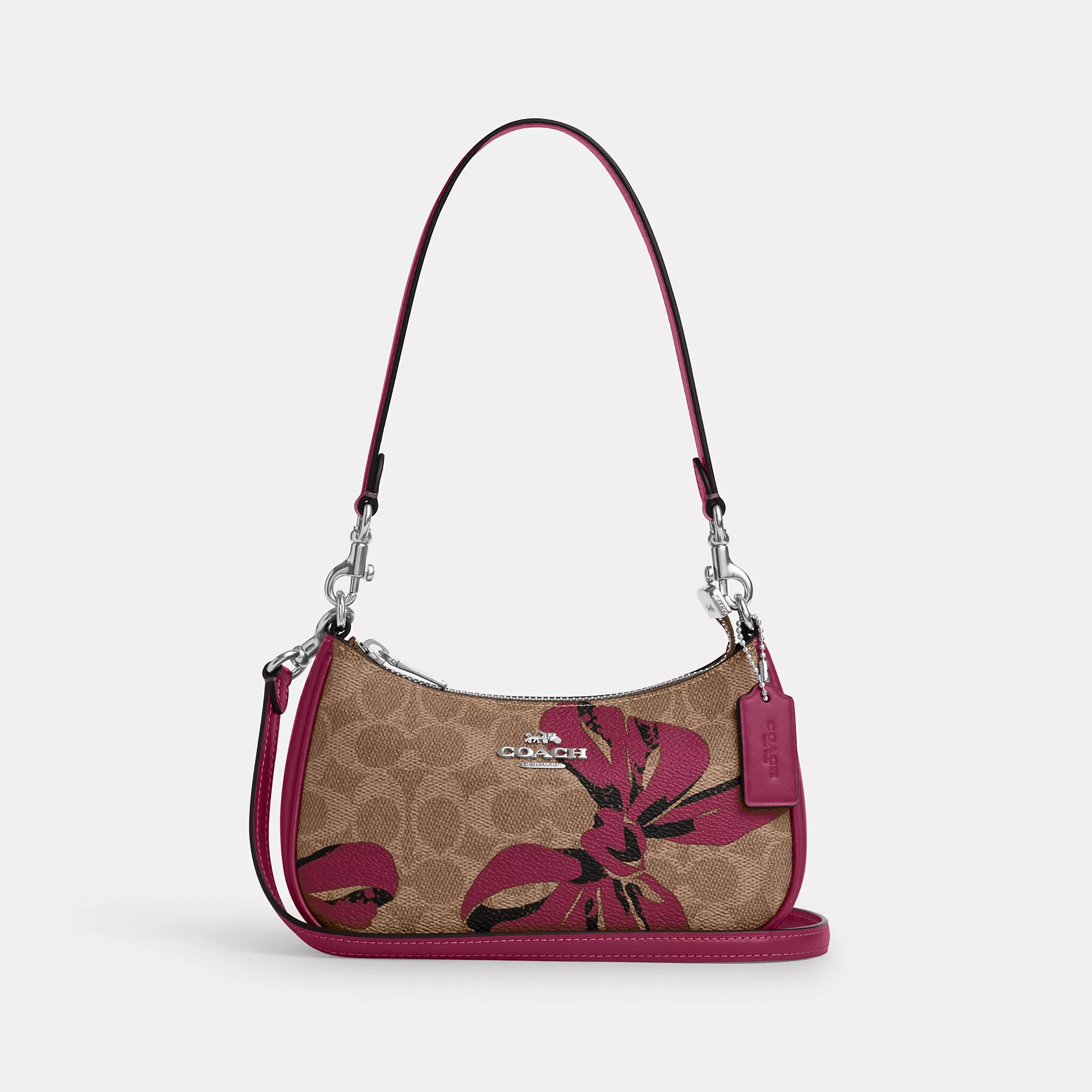 Coach Outlet Teri Mini Crossbody Bag In Signature Canvas With Bow Print