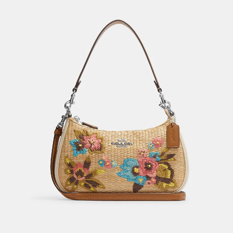 Coach Outlet Teri Shoulder Bag With Floral Embroidery