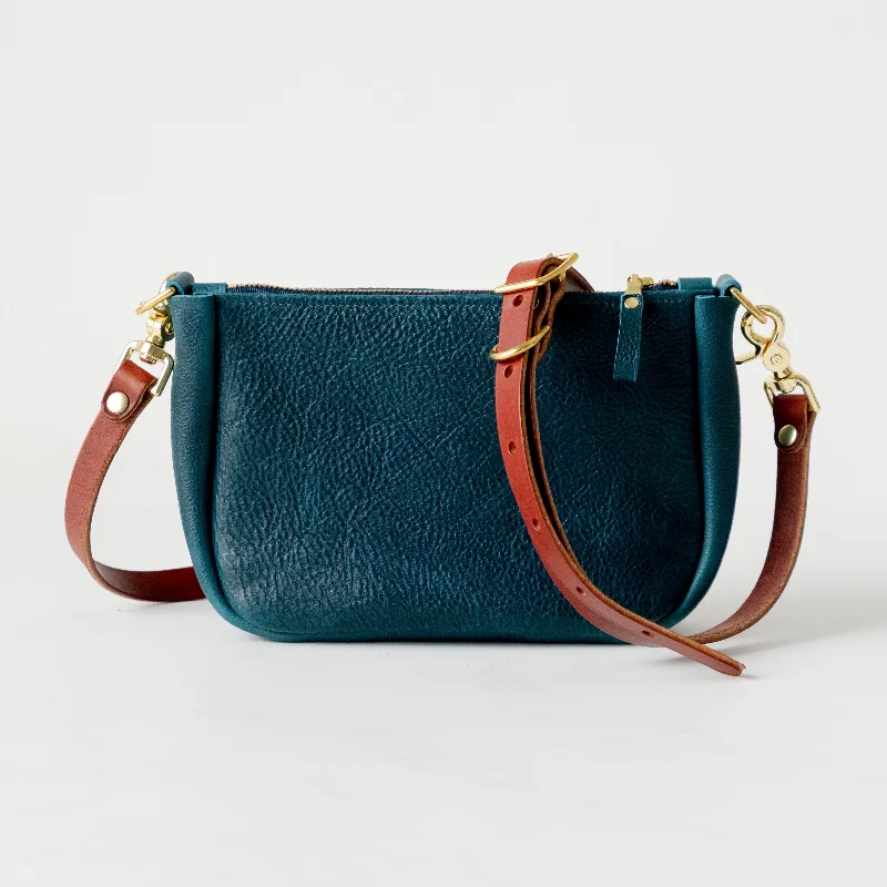 Dark Teal Bulldog Crossbody Bag