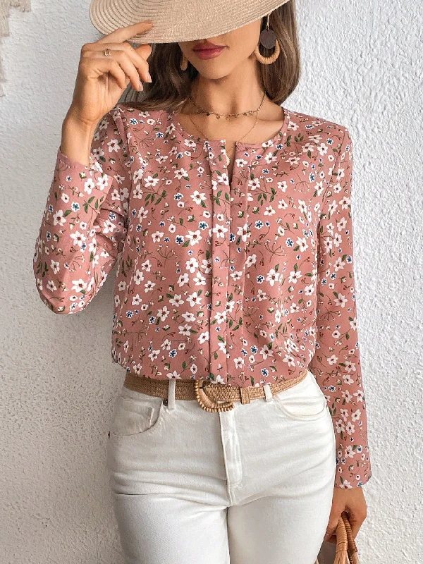 Ditsy Floral Print Blouse