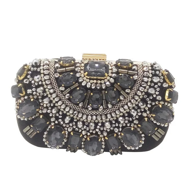 Black Beaded Bag