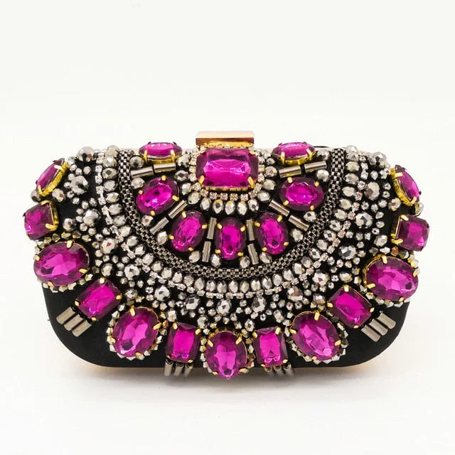 Purple Beaded Bag