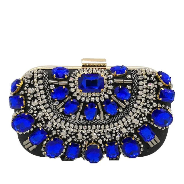 Blue Beaded Bag