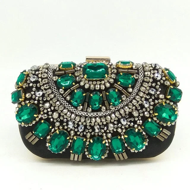 Green Beaded Bag