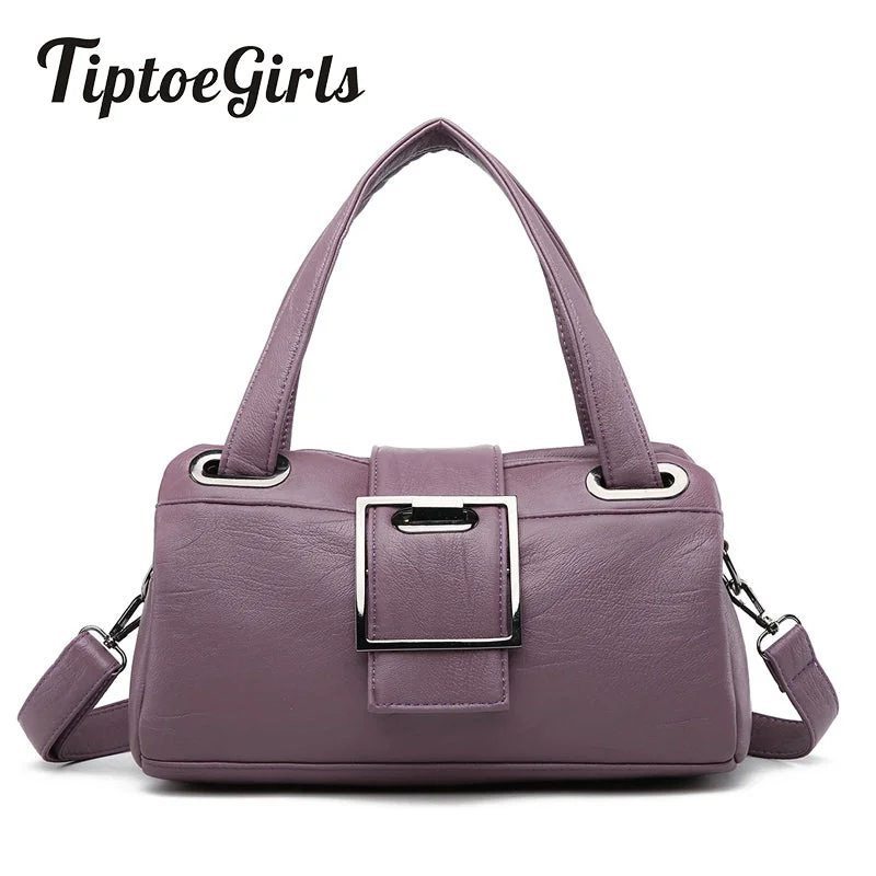 Fashion Pillow Women Handbags American Popular Purple Bag New Simple Leisure Lady Shoulder Bag Casual Personality Messenger Bag