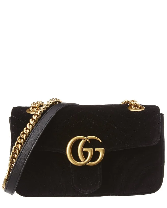 Gucci GG Marmont Mini Velvet Shoulder Bag