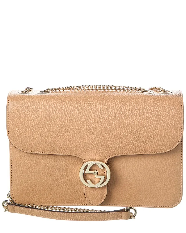 Gucci Interlocking G Leather Shoulder Bag