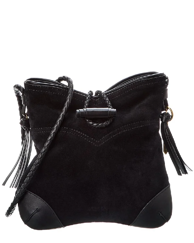 Isabel Marant Taggy Suede & Leather Shoulder Bag