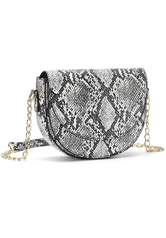 LASCANA Women's Snake Print Crossbody Bag