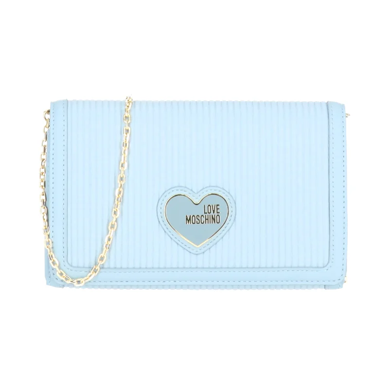 Love Moschino Womens Light Blue Shoulder Bag