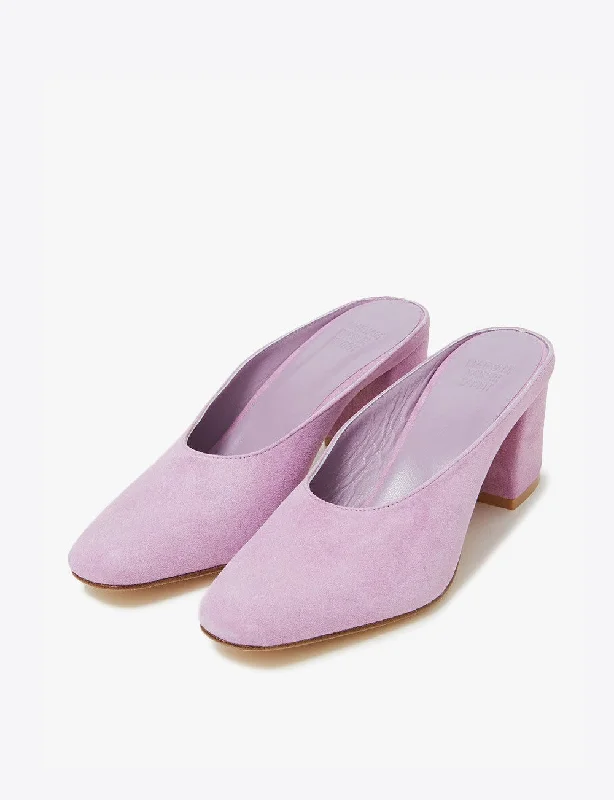 Aryam Mule in Lavender Suede