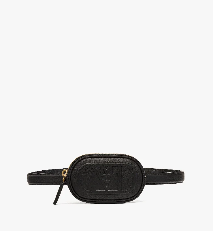 Mode Travia Belt W/ Zip Pouch In Nappa Leather