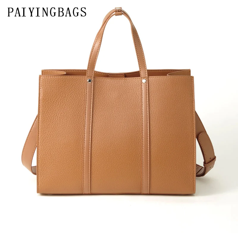 [PD0143 Large] Full Grain Leather Handbag Cowhide Shoulder Crossbody Bag PD0143