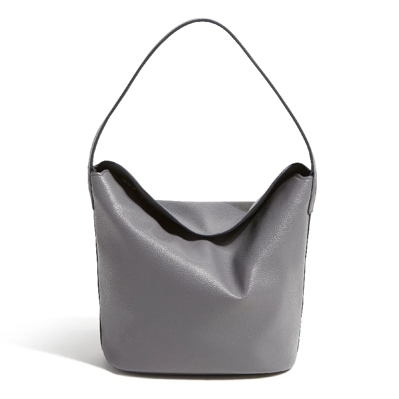 Outlet Faux Leather Slouchy Bucket Shoulder Bag