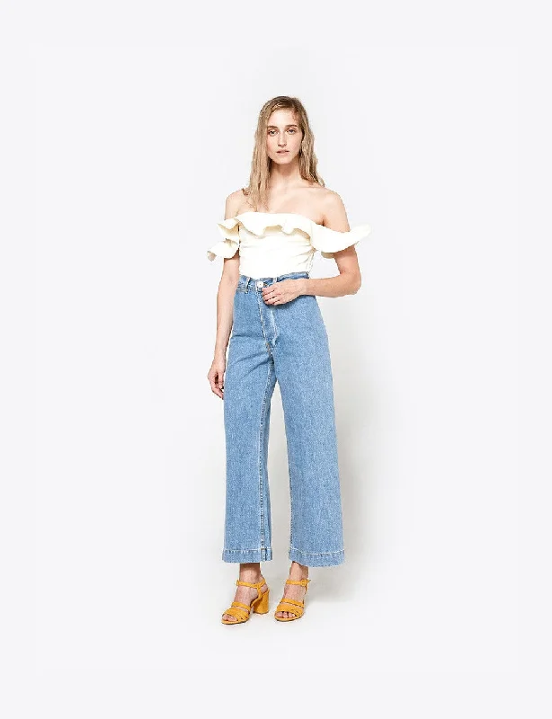 Sailor Pant in Light Blue Denim