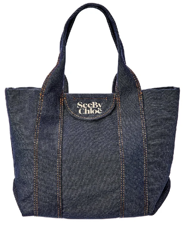 See by Chloé Laetizia Small Canvas & Leather Tote