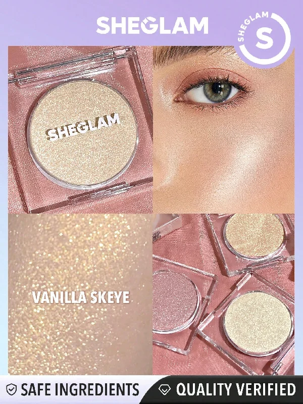 SHEGLAM Cosmic Crystal Mousse Highlighter - Powder Highlighter Shimmer Long Wear Brightening Non-Caking Glow Highlighter Black Friday Winter Gifts Highlighter