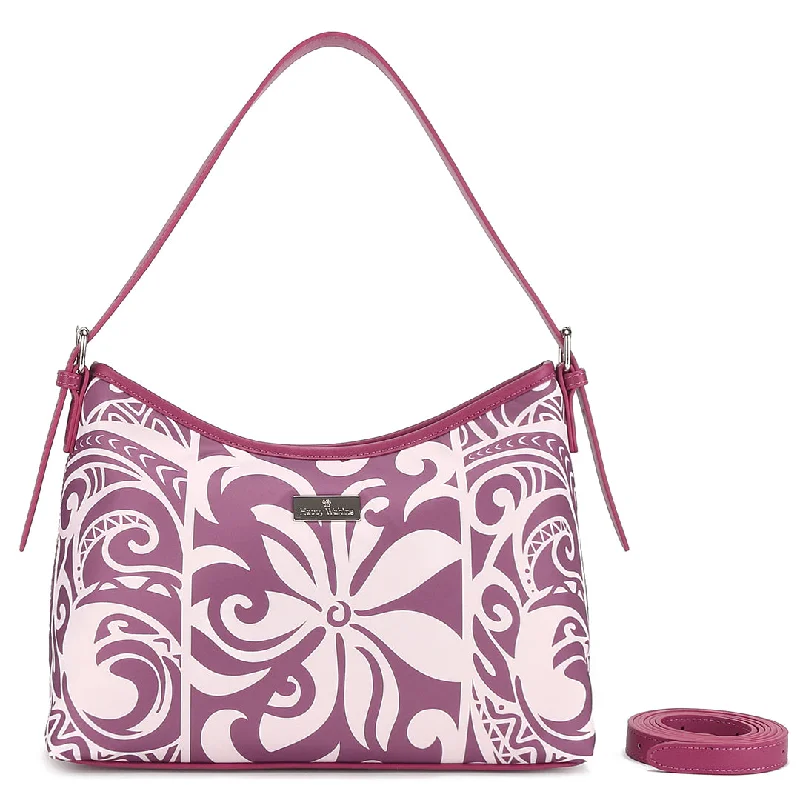 Shoulder Bag Ke'olu Tapa Tiare Mauve