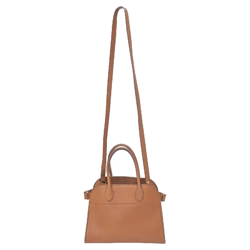 The Row Margaux 10 Hand Bag in Brown Leather