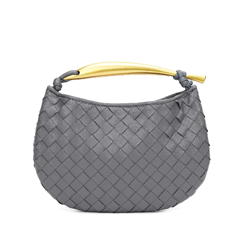 Tiffany & Fred Woven Sheepskin Leather Golden Handle Bag