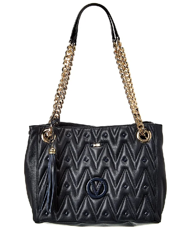 Valentino by Mario Valentino Luisa Diamond Leather Shoulder Bag