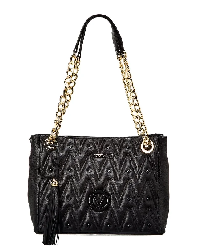 Valentino by Mario Valentino Luisa Diamond Leather Shoulder Bag