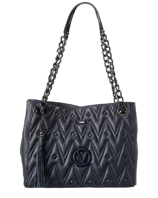 Valentino by Mario Valentino Luisa Diamond Leather Shoulder Bag